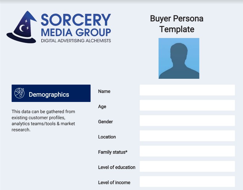 Buyer Persona Template - Sorcery Media Group